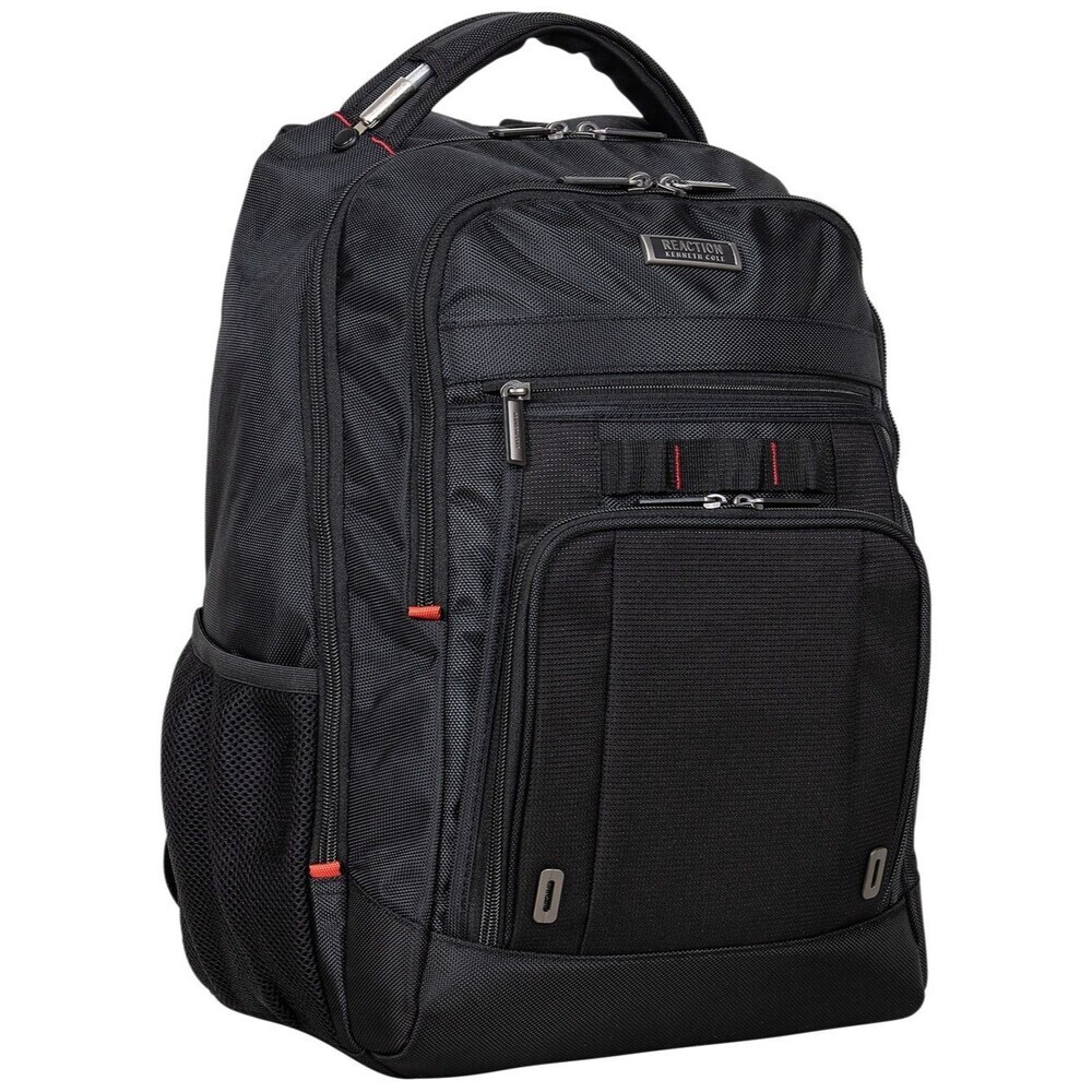 Kenneth Cole Reaction Black Backpack with Red Accents, travel bag
